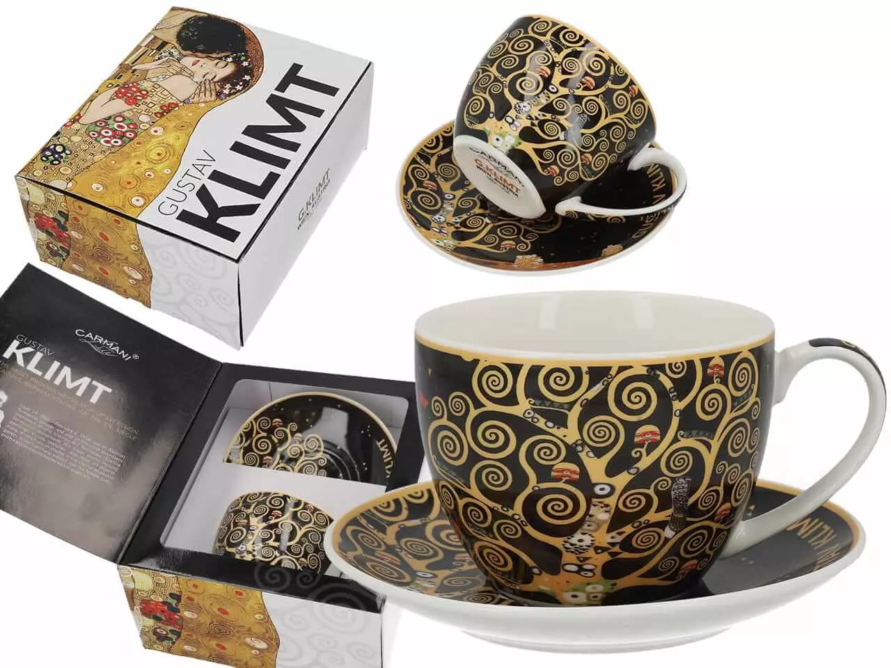 Filiżanka ze spodkiem - G. Klimt, Drzewo życia (CARMANI)